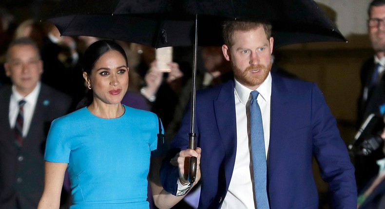 Prince Harry and wife Meghan Markle