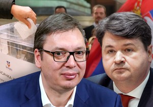 Aleksandar Vučić i Vladan Petrov