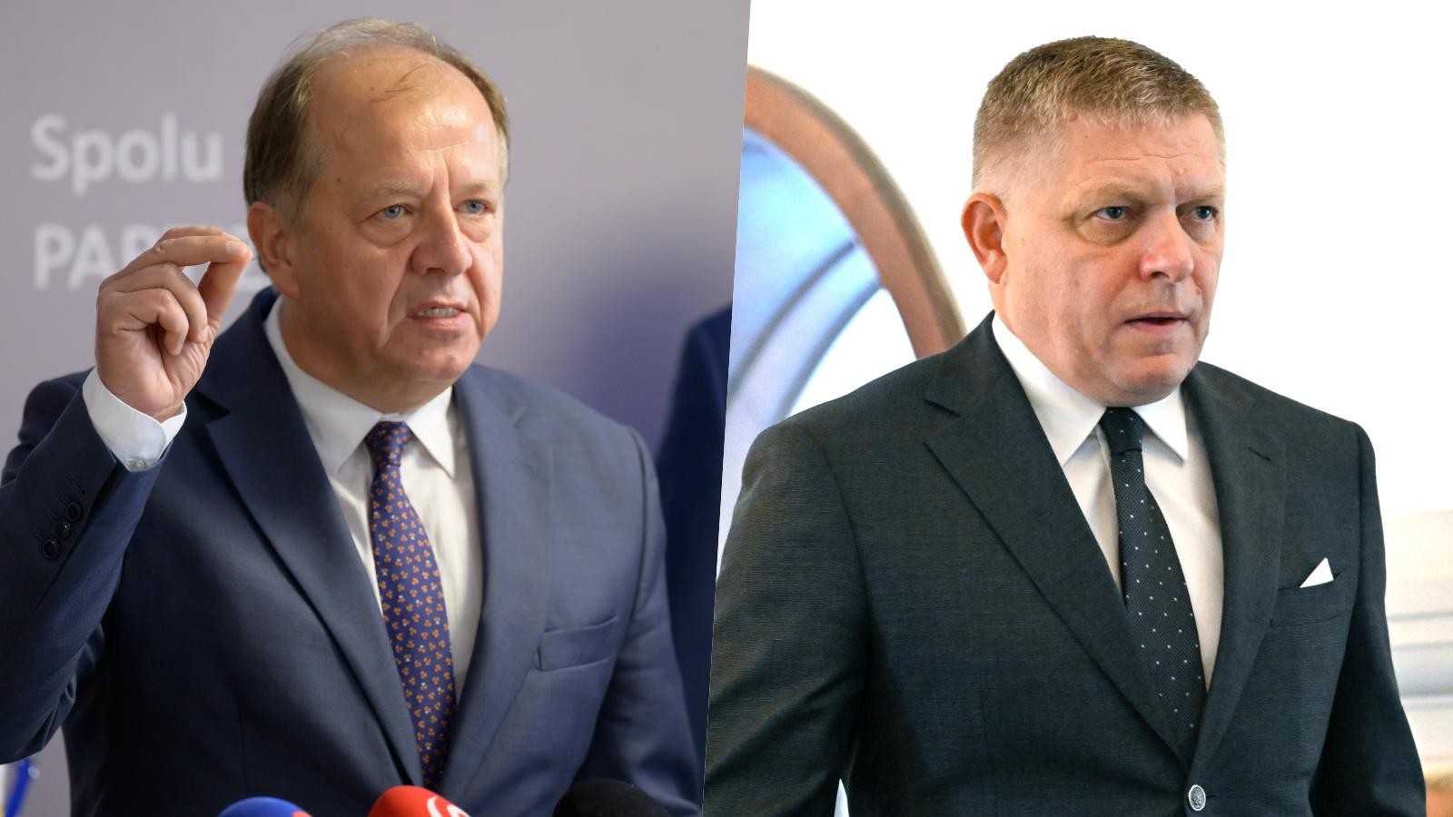 Richard Rybníček a Robert Fico. 