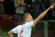 kamil glik po strzeleniu gola w meczu z anglią