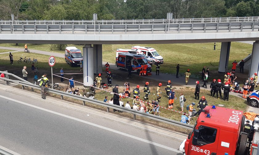 Wypadek autobusu w Warszawie