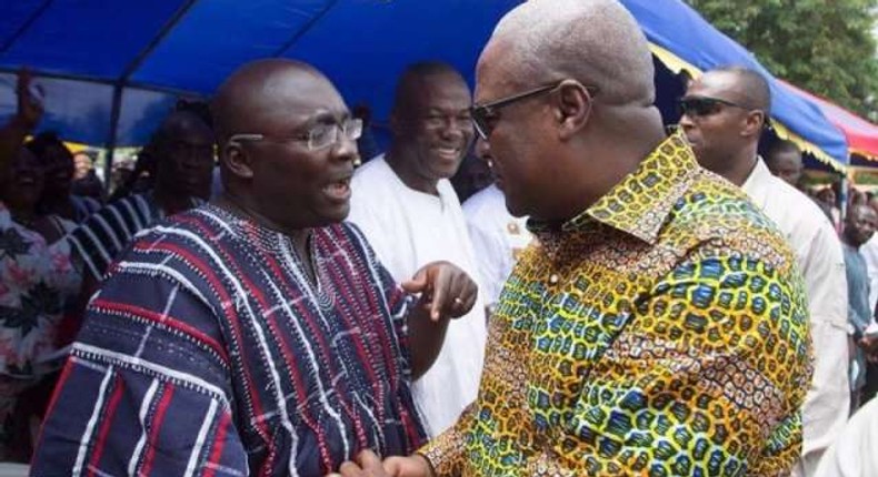 Vice-President Mahamudu Bawumia with John Mahama