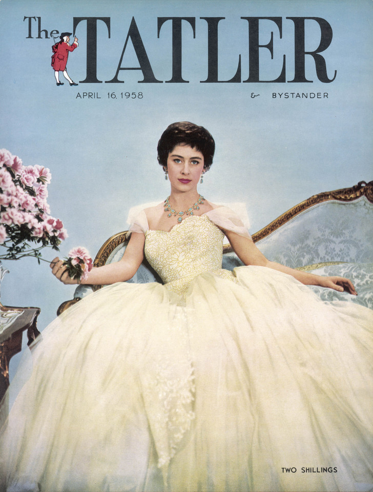 Losy księżniczki Małgorzaty - siostra królowej na okładce magazynu "Tatler" w 1958 r.