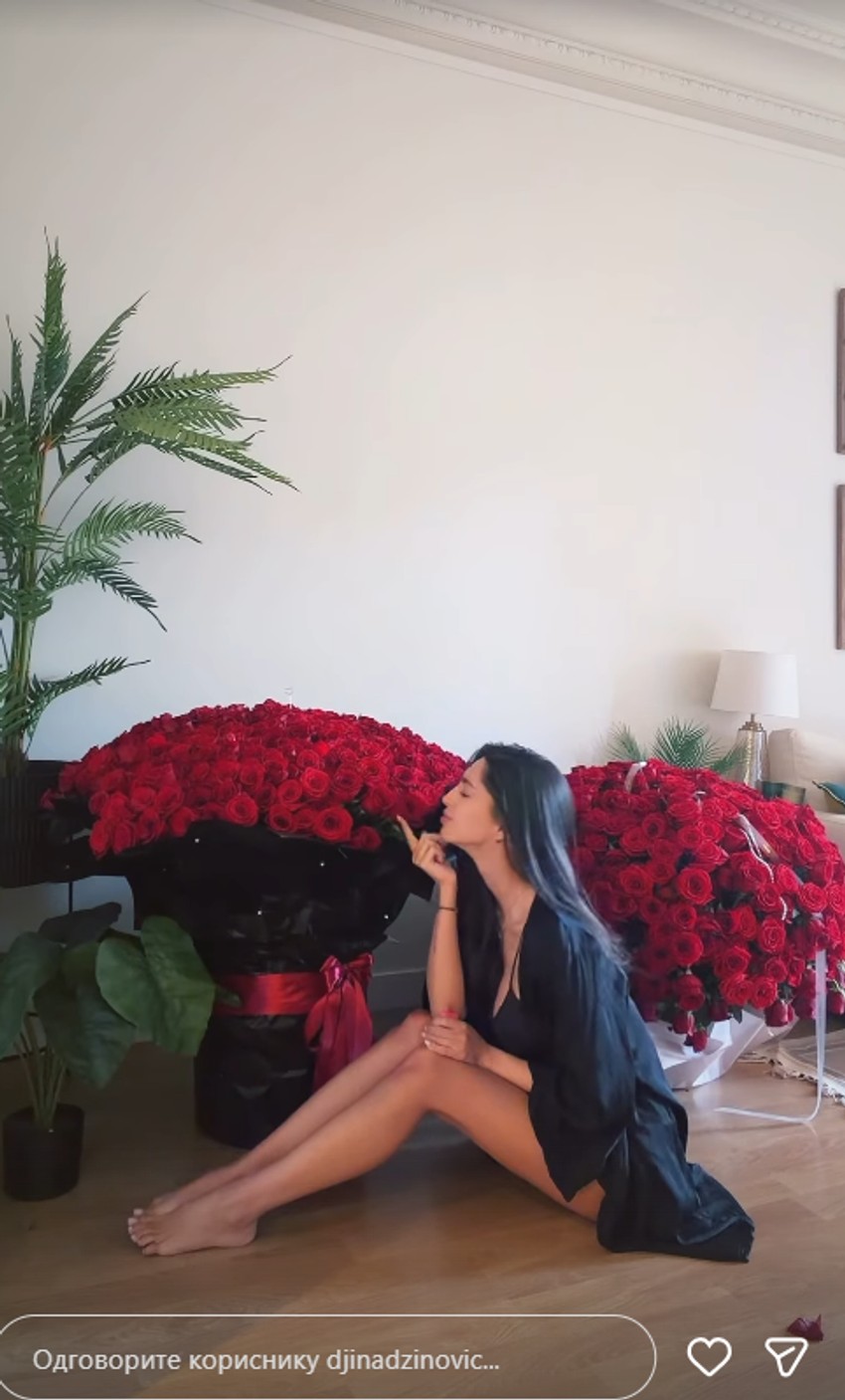 Đina Džinović dobila 1.000 ruža