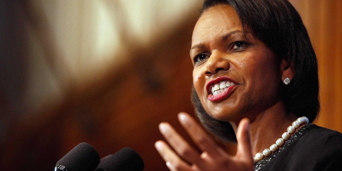 Condoleezza Rice.