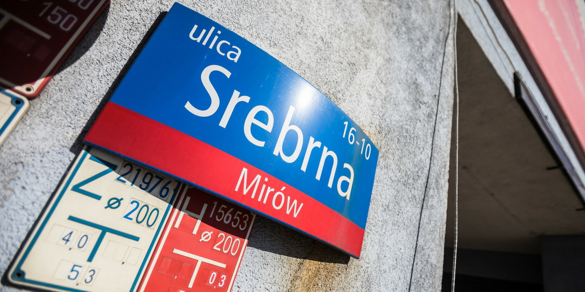 Ulica Srebrna w Warszawie. 
