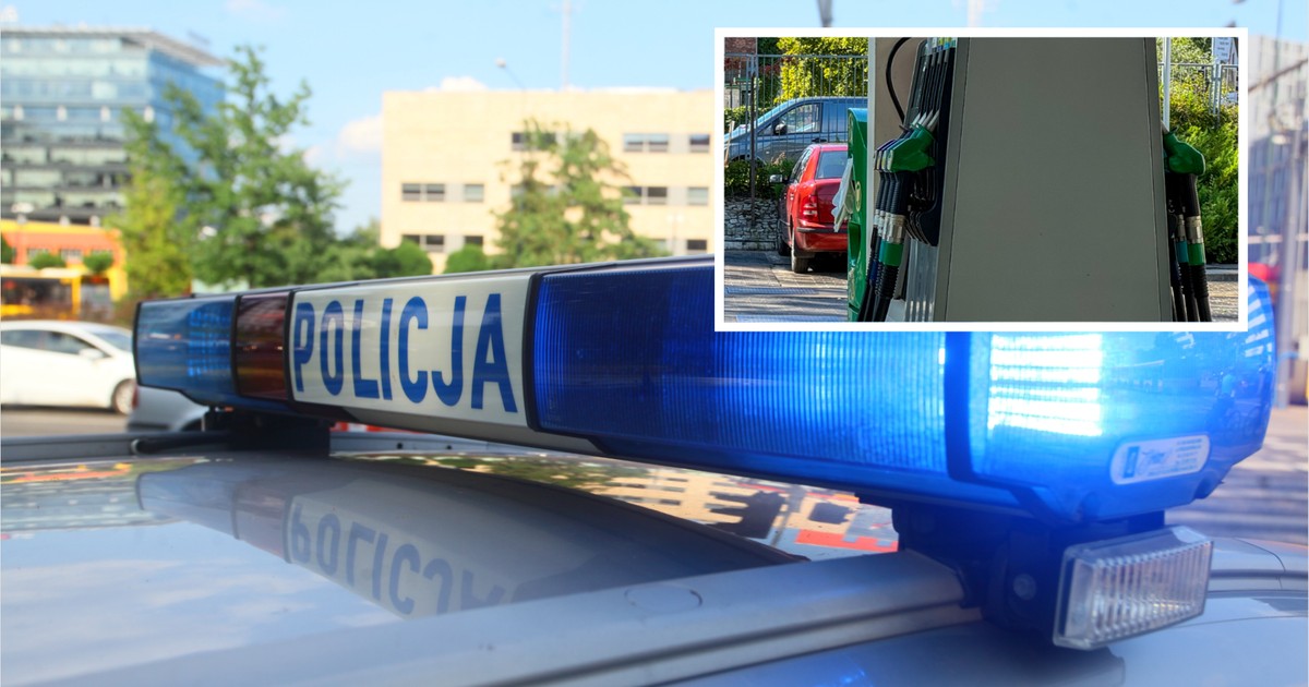 Porsche w stacji, kierowca uciekł – policja szuka