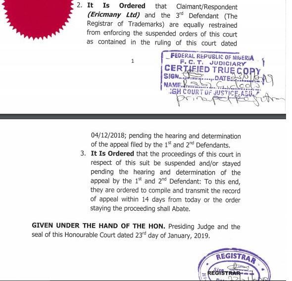 The judgement delievered by a Federal High Court in Abuja [Linda Ikeji] 