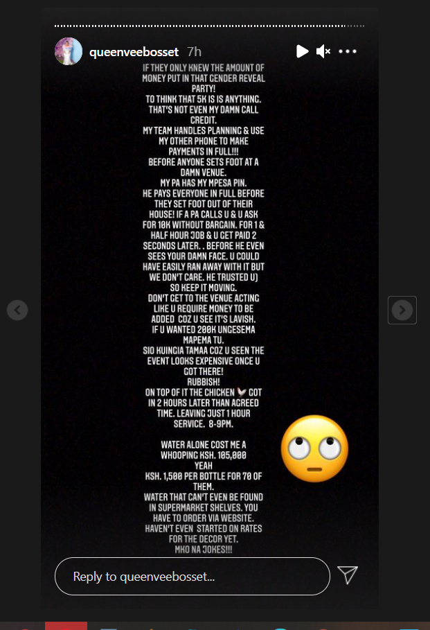 Vera Sidika's Response 