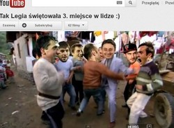 Zobacz, jak piłkarze Legii świętowali trzecie miejsce na podium