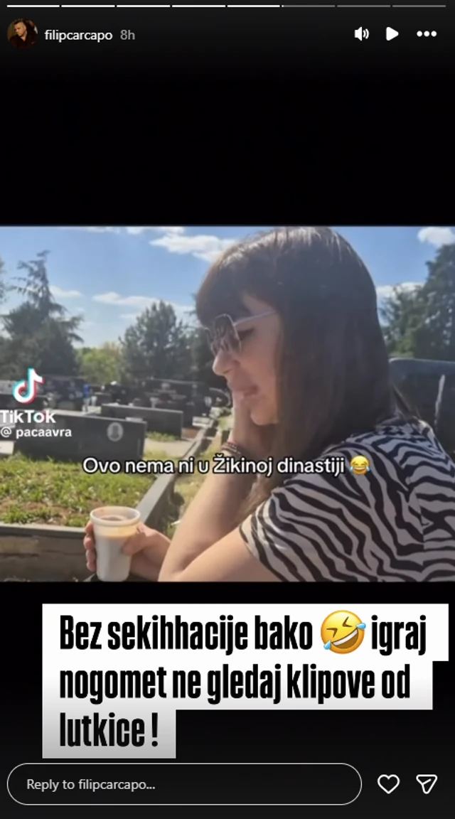 MILJANA KULIĆ SE ISPOVEDA NA BABINOM GROBU, Marija je snima, ona iznosi PRLJAVŠTINE IZ RIJALITIJA: Bizaran video osvanuo na profilu Filipa Cara: "Ovo nema ni u 'Žikinoj dinastiji"