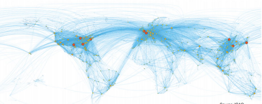Globalna siatka połączeń lotniczych