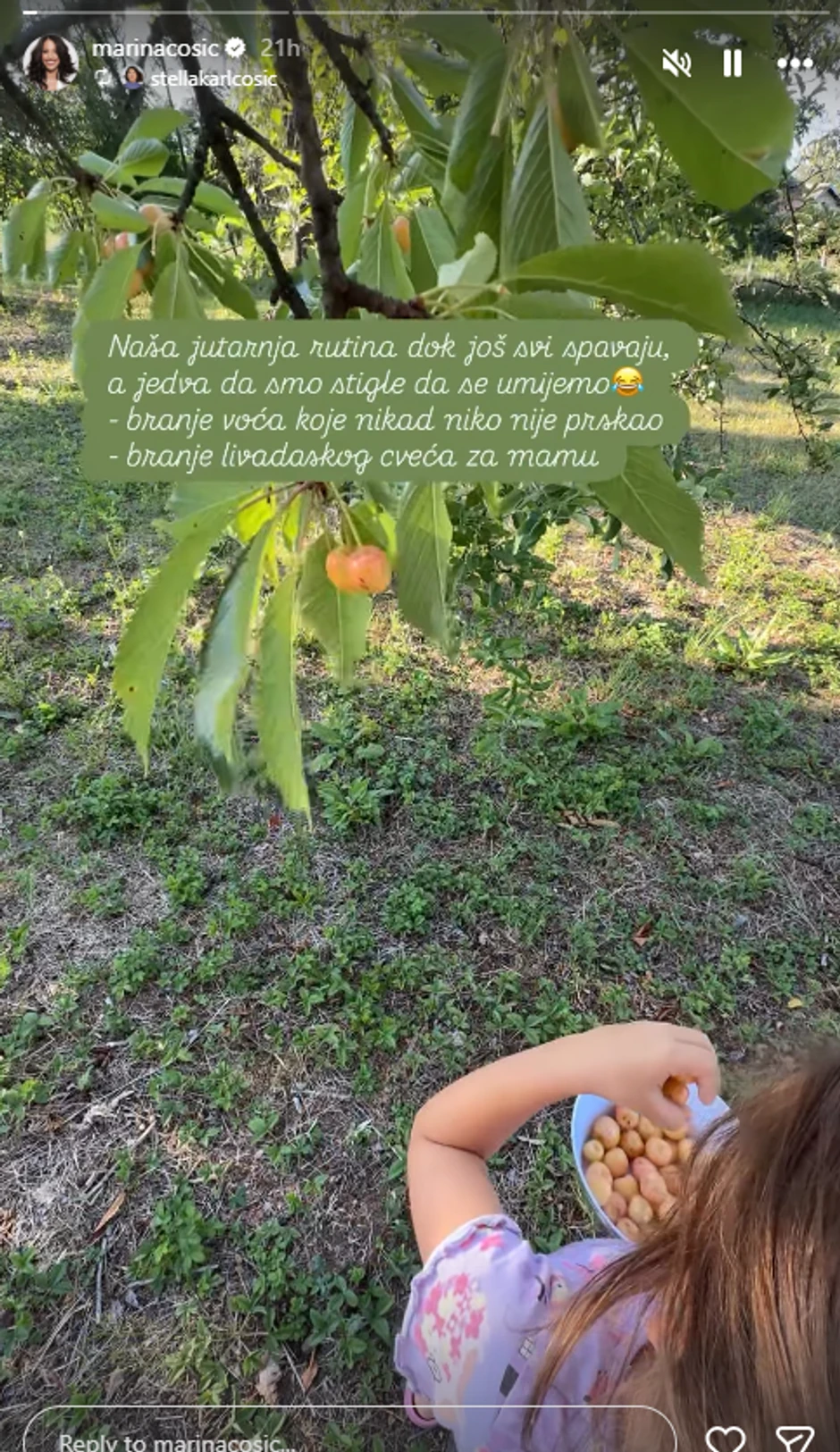 Marina Ćosić objava
