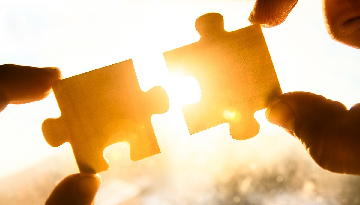 puzzle układanka pasowanie partnerstwo publiczno-prywatne współpraca wspólnota synergia