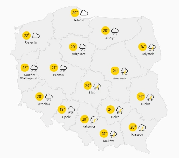 Pogoda Na Poniedzialek 29 Czerwca 2020 Ochlodzenie I Burze Wiadomosci