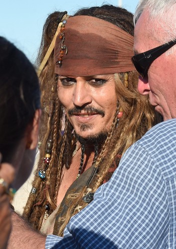 Johnny Depp na planie w Brisbane