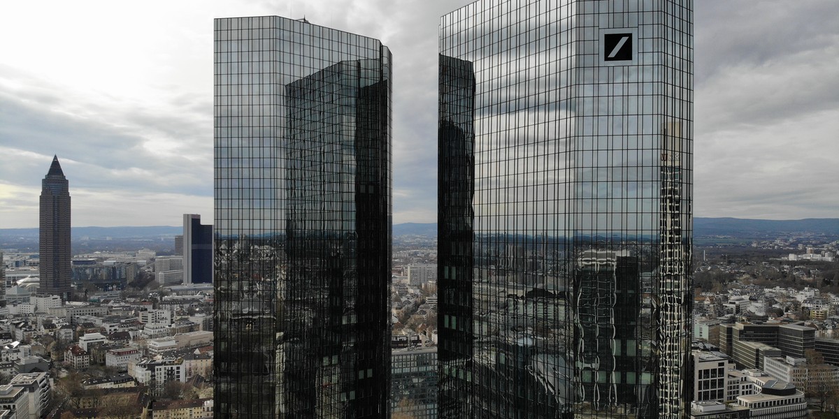 Siedziba Deutsche Bank we Frankfurcie. 