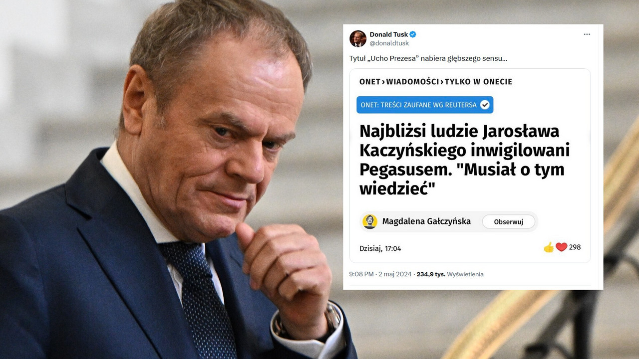 Donald Tusk komentuje doniesienia Onetu. 