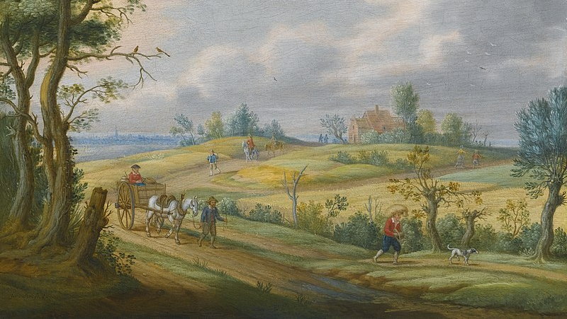 Letni krajobraz, obraz Izaaka van Oostena
