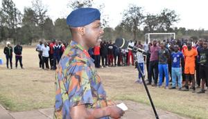 Commandant Kenya Air Force Training Wing Colonel Flavian Waweru presided over the closing ceremony of the Kenya Air Force New Soldiers Sports Talent Search Championship 2022 held from 22nd to 23rd September 2022 at Moi Air Base in Nairobi.