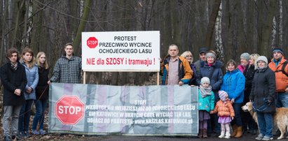 Protest w Katowicach. Zostawcie rezerwat w spokoju!