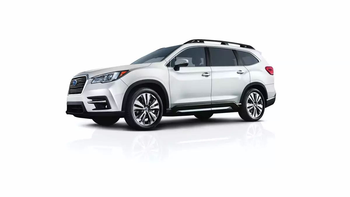 Subaru Ascent czyli największy model w historii. Rozstaw osi 2.89 m czyli mniejszy niż np. w Mercedesie klasy E