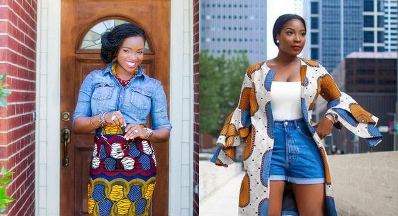 Denim and ankara styles 