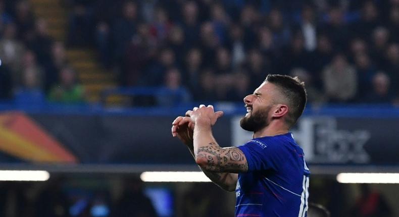 Olivier Giroud says blue blood is running through his veins now as Chelsea prepare to play his old club Arsenal in the Europa League final