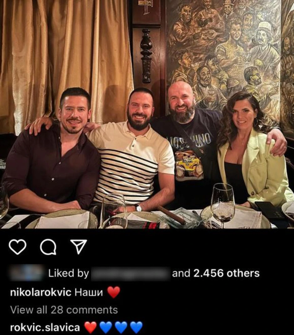 Objava Nikole Rokvića na Instagramu