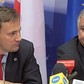 Sikorski i Lech Kaczyński na konferencji w Brukseli