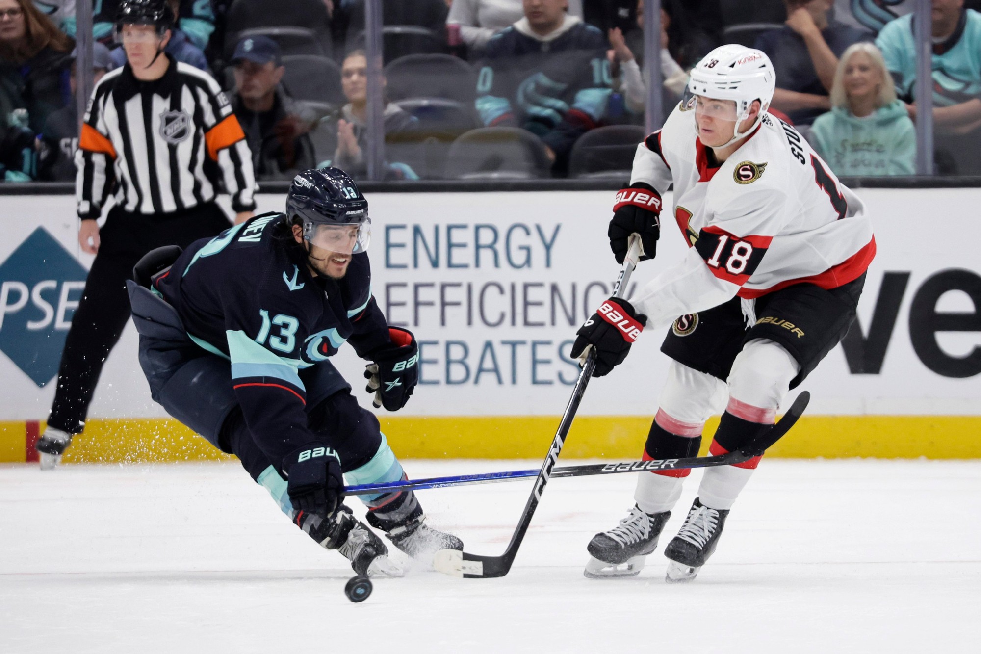 Zápas NHL: Seattle Kraken - Ottawa Senators.