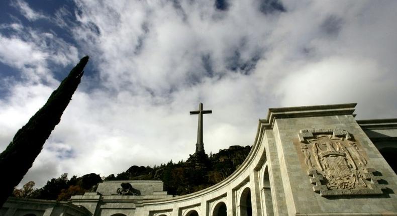 The Basilica of the Valle de los Caidos, seen in 2005, is a monument to the Francoist combatants who died during the Spanish civil war and Francisco Franco's final resting place just outside Madrid