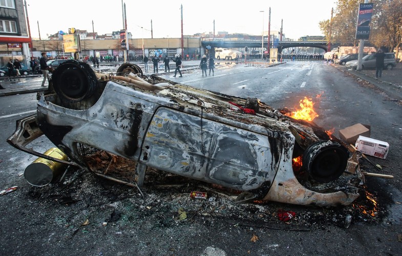 Starcia w Brukseli podczas protestu przeciwko oszczędnościom