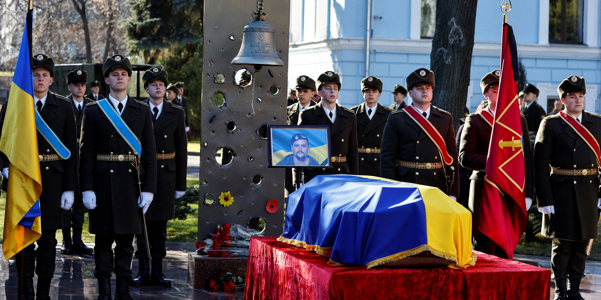 Kapitana Antona Sydorowa pożegnano z honorami. 