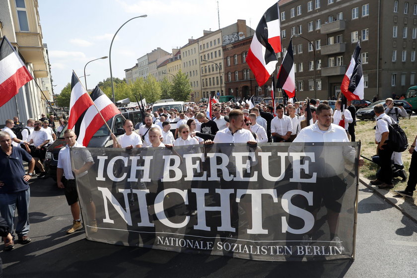 Demonstracja neonazistów w Berlinie