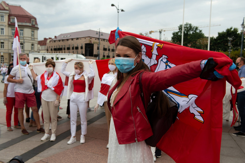 „Żywy łańcuch”. Około 50 tys. Litwinów wzięło udział w akcji solidarności z Białorusią