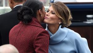 Michelle Obama and Melania Trump at President Donald Trump's Inauguration.Saul Loeb/Pool Photo via AP