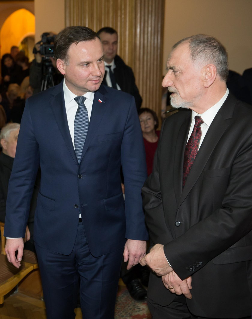 Prezydent Andrzej Duda z ojcem