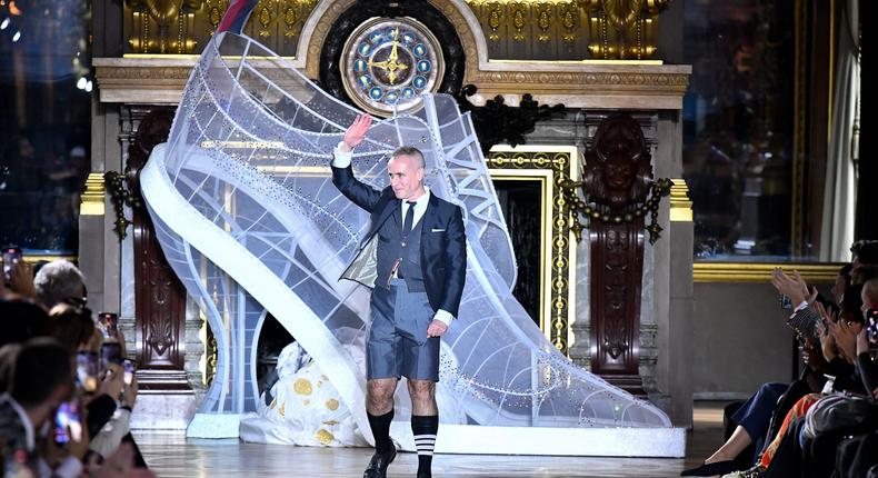 Thom Browne on the runway during Paris Fashion Week on October 3, 2022SAVIKO/Gamma-Rapho/Getty Images