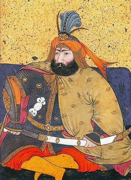 Charakterystyczną cechą Murada była olbrzymia postura Miał ponoć posługiwać się mieczem tak ciężkim, że nikt inny nie był w stanie go unieść (domena publiczna)