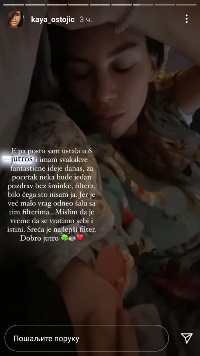 Evo kako Kaja izgleda u jutarnjem izdanju 