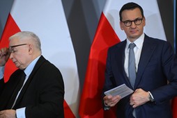 Prezes PiS Jarosław Kaczyński i były premier Mateusz Morawiecki ogłaszają powstanie Zespołu Pracy dla Polski