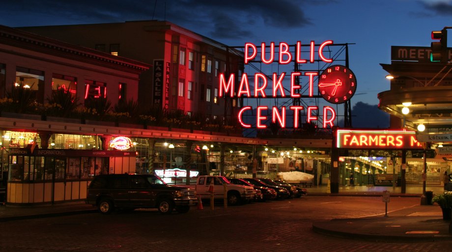 Pike Place Market w Seattle to dość legendarne już miejsce