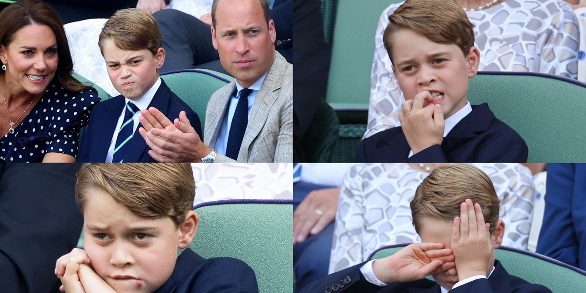 Jerzyk na trybunach. Kate i William zabrali syna na Wimbledon.