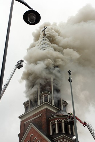 Pożar kościoła świętego Wojciecha w Białymstoku