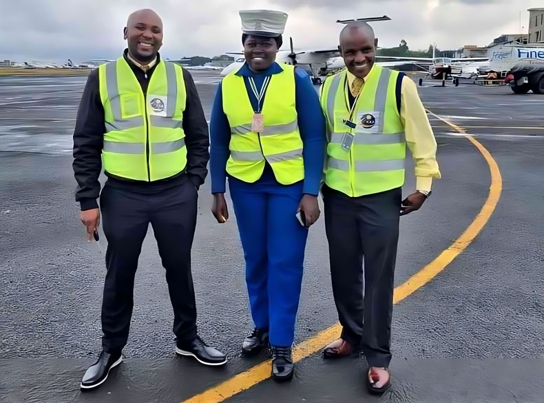 Security team at Wilson Airport that secured Benson Nickolson's bag containing millions of shillings.