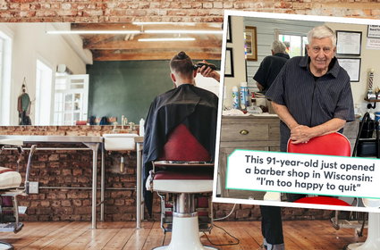 91-latek właśnie otworzył swój salon fryzjerski. "Jestem zbyt szczęśliwy, by iść na emeryturę"