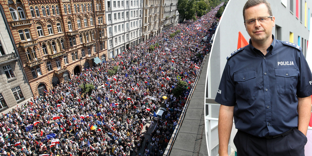 Mariusz Sokołowski ocenił frekwencję na marszu opozycji. 