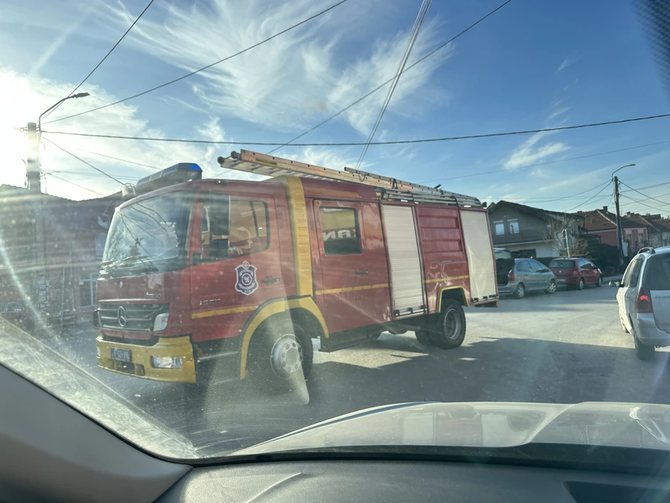 Požar u čačanskom naselju Suvi Breg