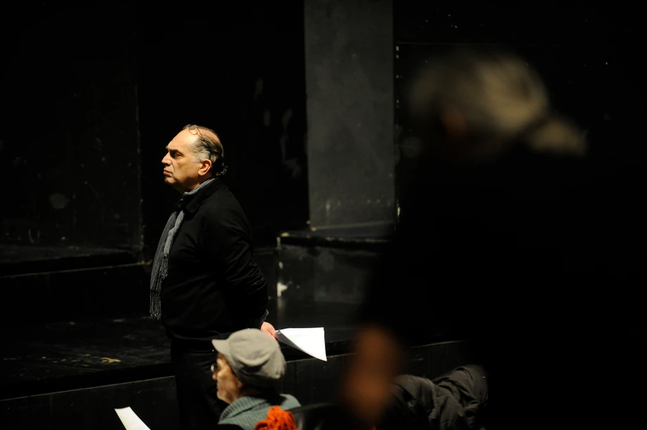 Voja Brajović na probi